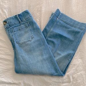 Pilcro and the Letterpress Wide-leg Jeans Size 28R